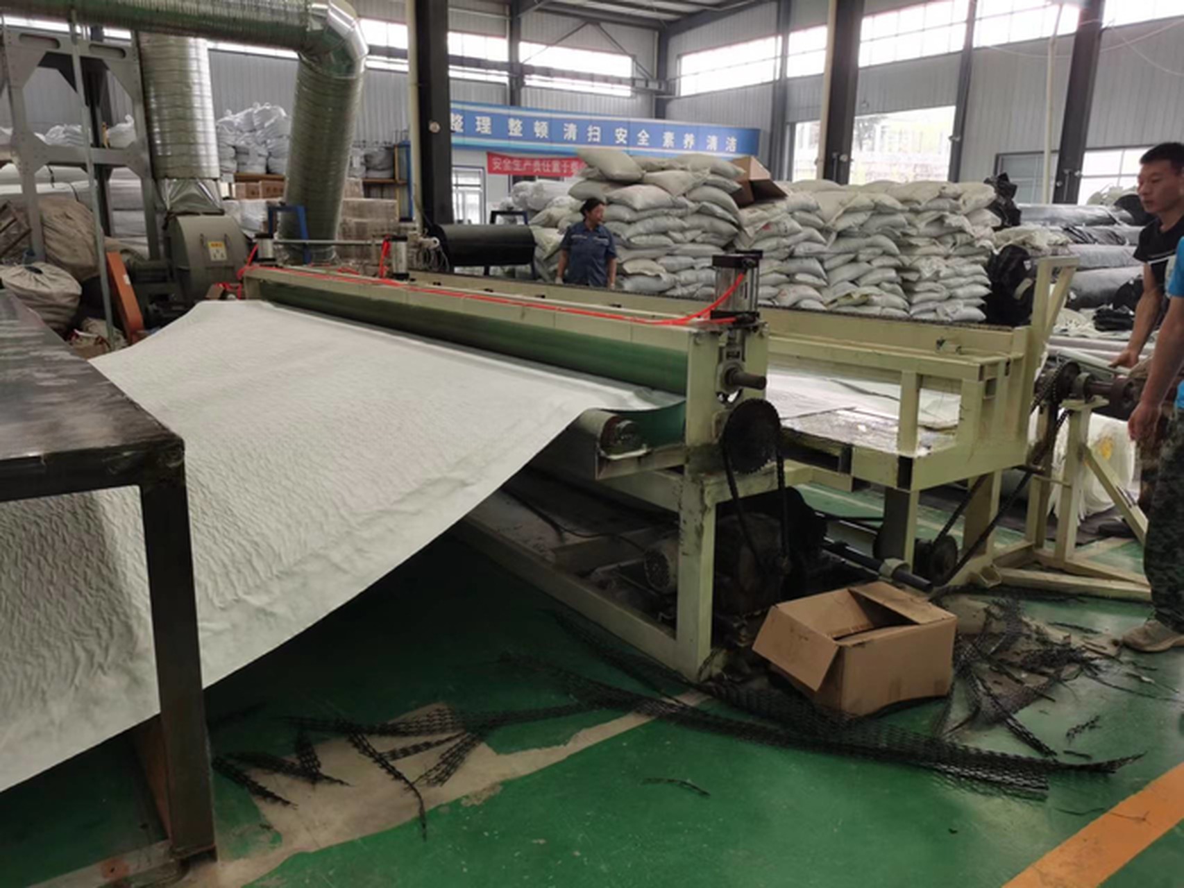8000mm 2000mm 2500mm Water Drainage Plastic 3D Geo Composite Extrusion Production Line