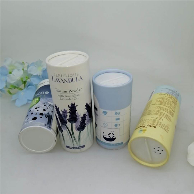 Composite Cardboard Spice Salt Packaging Paper Tube With Shaker Custom