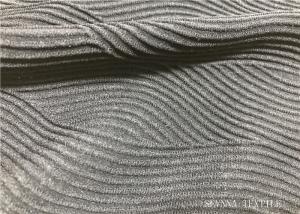 China Good Shape Retention Athletic Knit Fabric , Grey Fabrics Used For Activewear wholesale