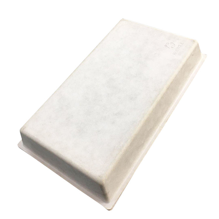 Biodegradable Bagasse Pulp Molded Gift Paper Tray Packaging Color Pulping Paper Tray With Outer Box