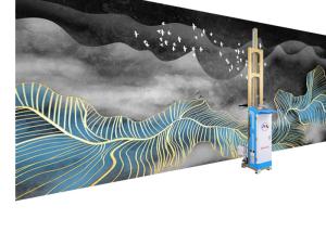 China 2880dpi 3D Wall Printing Machine wholesale