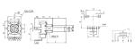 rotary potentiometer, carbon potentiometer, 11mm potentiometer with insulated