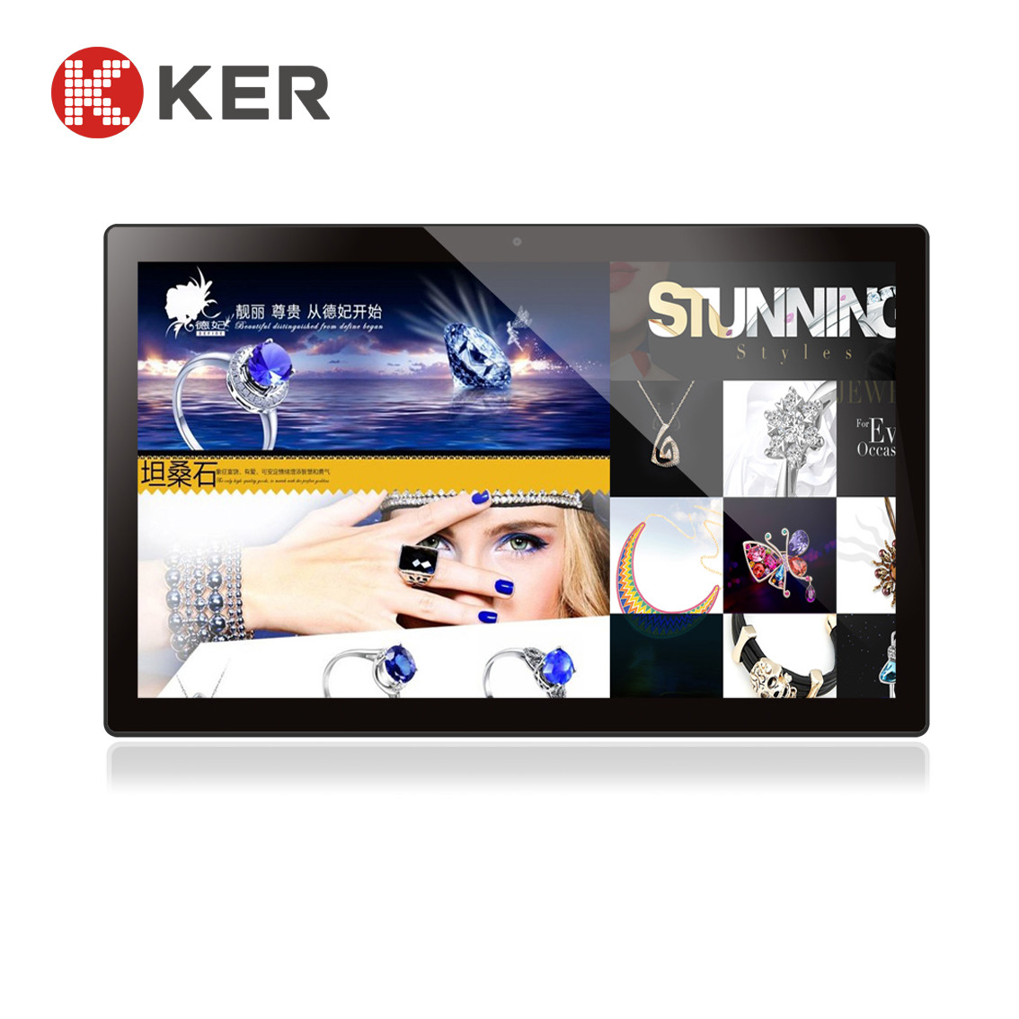 18.5 Inch RK3399 Wall Mount PC 4g Digital Signage