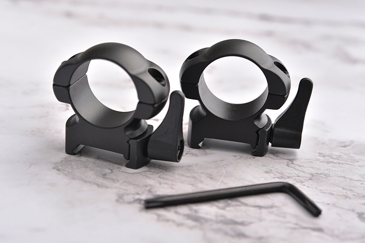 25.4mm Diameter Steel Quick Release Scope Mount Ring Bracket for Medium to Low Profile