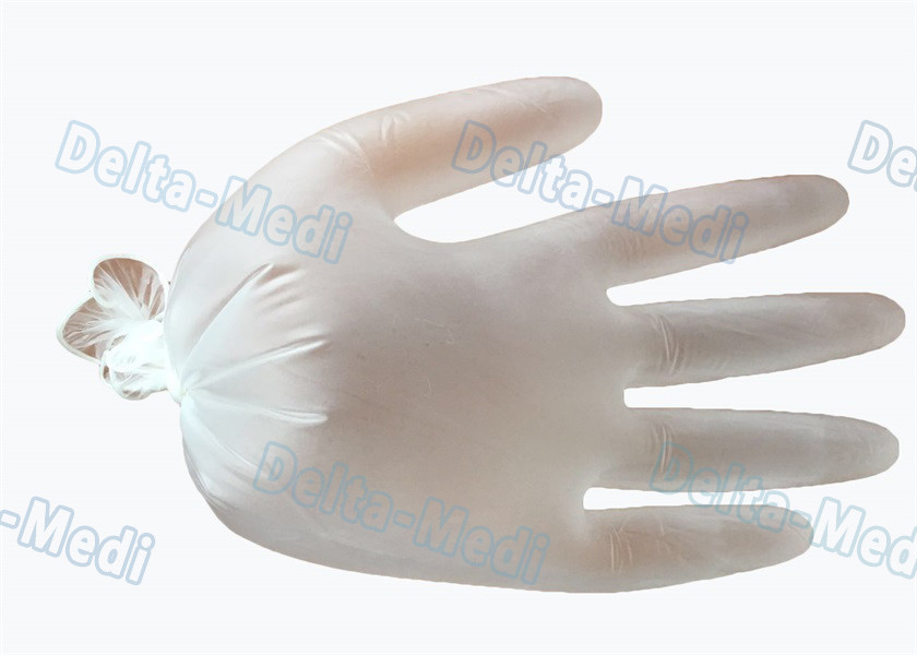 Medical Powder Free Vinyl Gloves , Blue Disposable Vinyl Gloves Wear Resistance