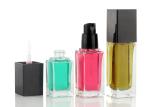 Square Clear Round Cosmetic Glass Bottles 30ml Makeup Foundation Bottles