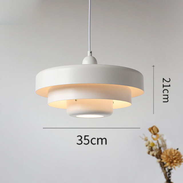 Nordic LED Pendant Light 3 Layers Dark Green Circle Hanging Lamps(WH-AP-584)