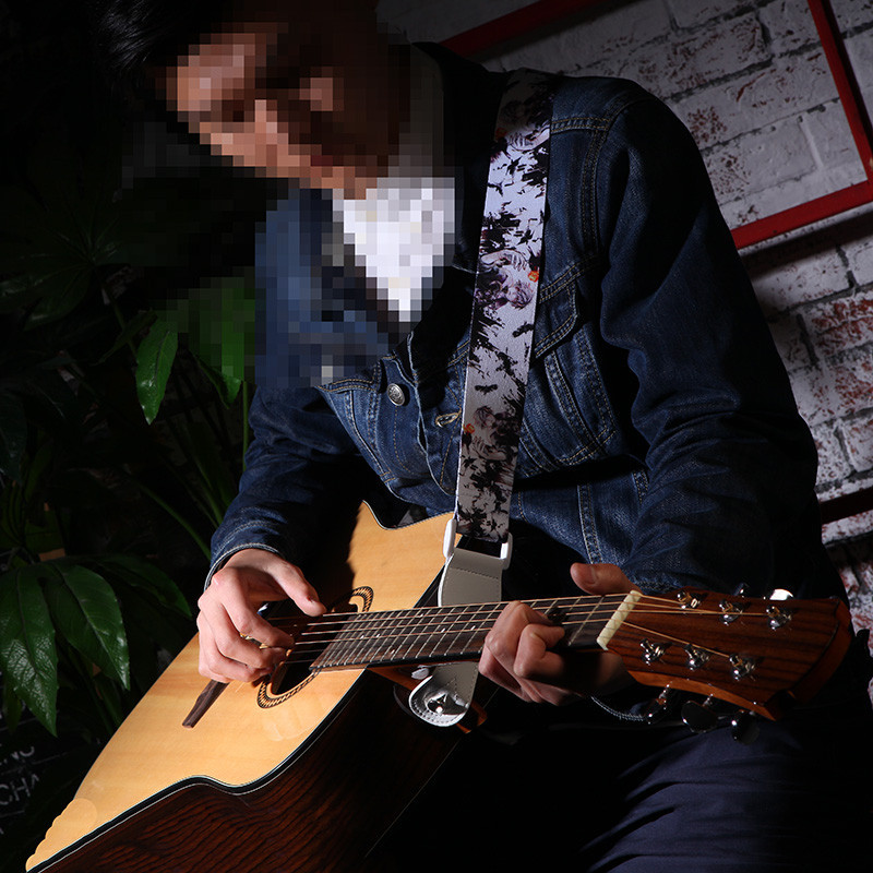 120-180CM Length Personalized Guitar Straps With Silk - Screen Printing