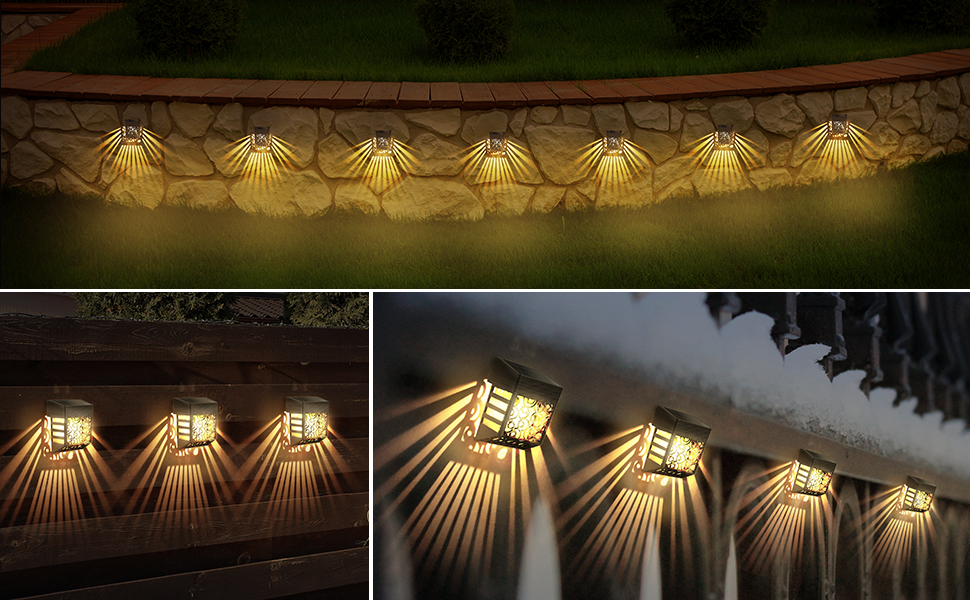 solar fence light