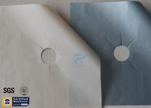 China PTFE Fiberglass Fabric Reusable Gas Range Protectors Cover 10.6&quot; Beige wholesale