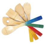 Colorful Bamboo Kitchen Supplies Bamboo Cooking Utensils With Spoon Spatula