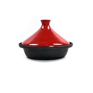 China Water Free Cooking Cheese Fondue Pot Enameled Cast Iron Tajine wholesale