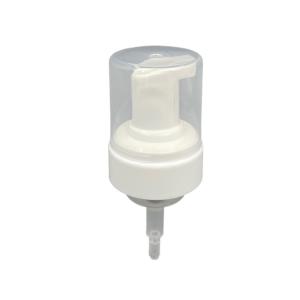 China PE Gasket Foaming Soap Pumps Hand Sanitizer 43mm Closure 0.68ml Transparent Cap wholesale