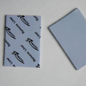 China Telecommunication Hardware blue 5.0W/mK Thermal Gap Filler Materials 2.75 g/cc, thermal silicone rubber pad 45 shore00 wholesale