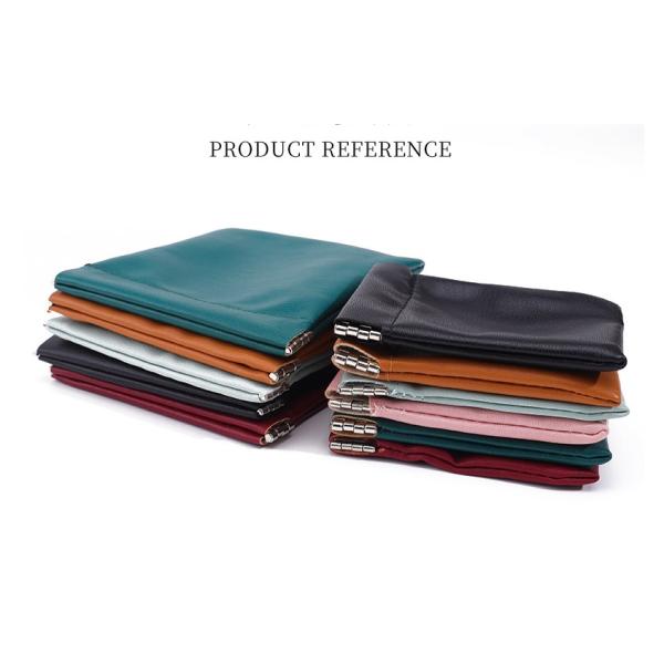 Biodegradable Fruit Leather Bag Leather Spring Clip Storage Bag Jewelry Bag Portable Shrapnel Automatic Closing To Organize Small Accessories