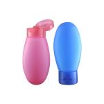 PE Base Material Colorful Hand Cream Bottle 90ml PE Bottle with 22/410 Flip Top