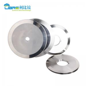 China Toilet Paper Tube Core Cutting ISO9001 HRC66 Round Slitter Blades on sale