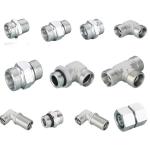 Supply Excavator Stainless Steel Hydraulic Hose Fitting 90 Degree Elbow Bsp