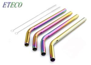 China Multi Colored Stainless Steel Drinking Straws For 30/20oz Tumbler Cold Drink wholesale