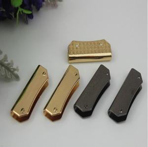 China Bag parts &amp; accessories light gold metal corner protector 37 mm length with high quality wholesale