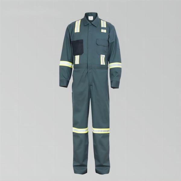 88 Cotton 12 Nylon Green Safety Coverall Suit Safety Work Clothing With