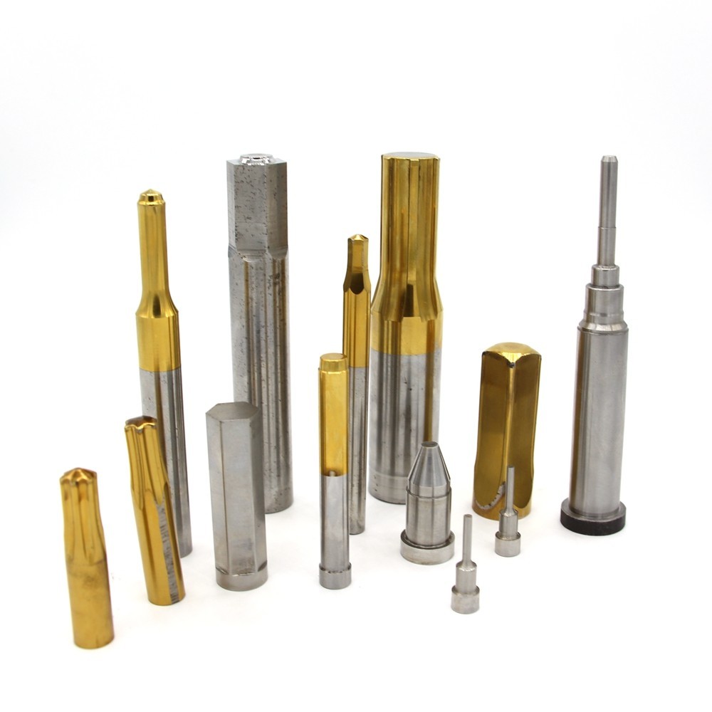 Tin TiALN Black / Yellow Coated Screw Header Punches Customized