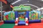 Sesame Street Inflatable Bounce House , Commercial Inflatable Bouncer