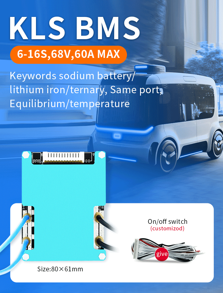 6S 7S 10S 11S 16S 20A 25A 35A 45A 55A 60A Lifepo4 Bms Board 20v 48v 60v Li-Ion BMS