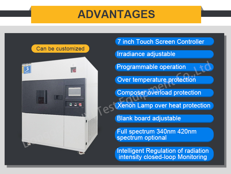 LIYI Xenon Arc Accelerated Aging Xenon Arc Lamp Acceleration Aging Test Chamber