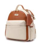 New PU Leather Mommy Nappy Bag Portable Baby Bottle Backpack Multifunction