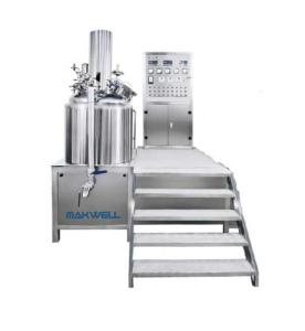 China SS304 Electrically Heated Vacuum Homogenizing Emulsifier Cream Homogenizer Emulsifier Mixer wholesale