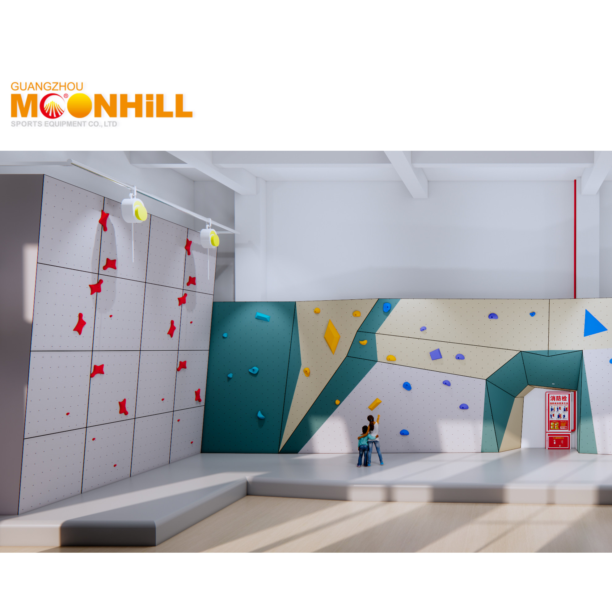 Sports Rock Climbing Fingerboard Anti Corrosion Indoor Climbing Wall For Adults