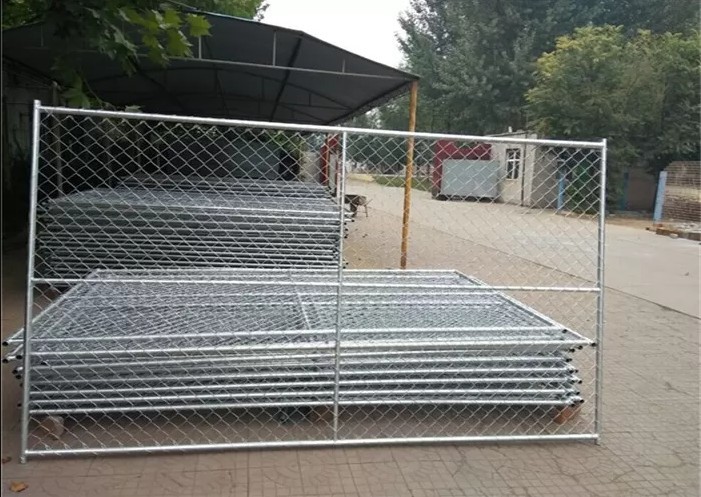 12ft Wide Temporary Fencing Panels , Steel 6ft Tall Chain Link Fence