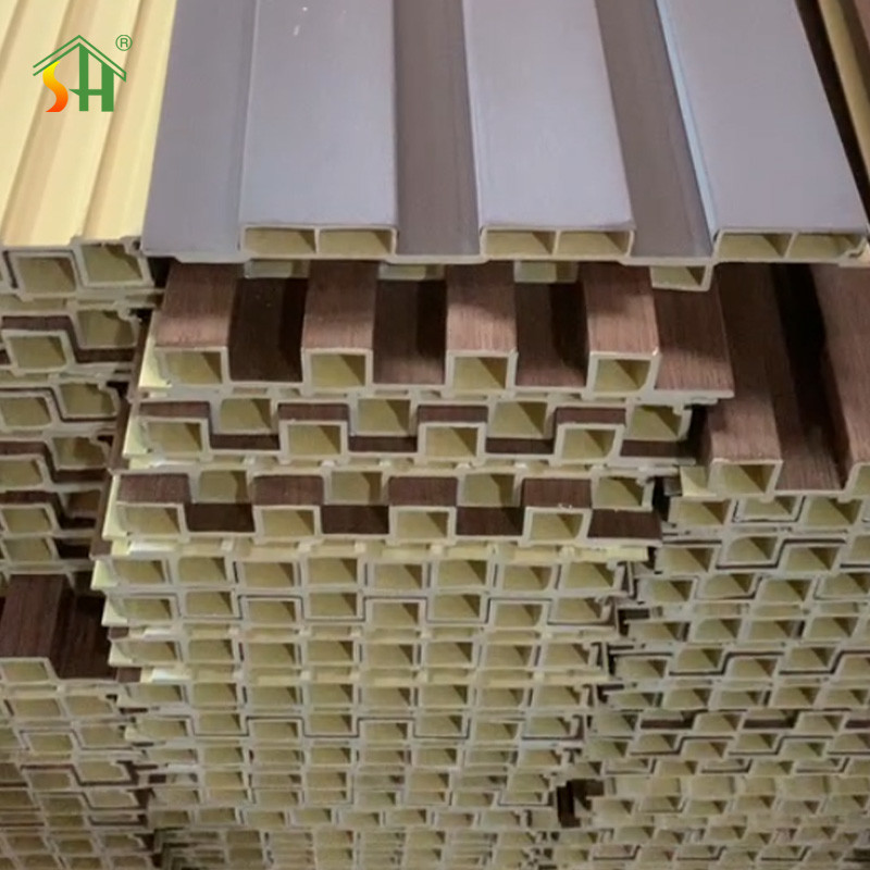Wood Facade Co-Extrusion Wpc Exterior Wall Cladding Wpc Great Wall Panels Decorative Wood Plastic Composite Wall Board