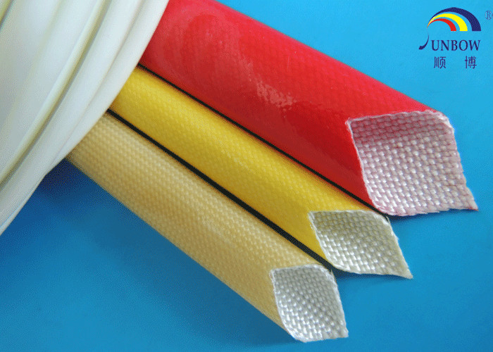 Heat resistance and good electrical Polyurethane (PU) fiberglass sleeve for F grade machinery