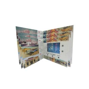 China Spot UV / Embossed Printing LCD Video Business Cards Folder 400mAh-2000mAh Optional wholesale