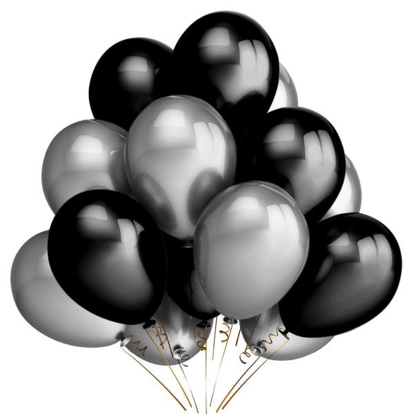 20pcs 12'' Gold Silver Black pink Latex Balloons Happy Birthday Wedding Party