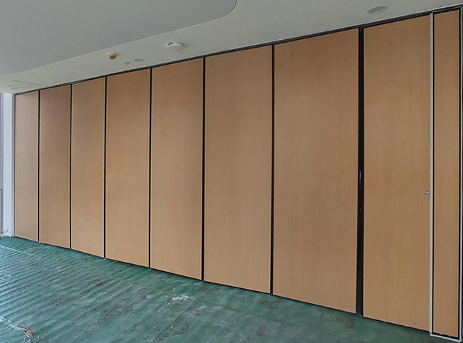 Movable Soundproof Foldable Partition Wall 65mm Aluminum Frame