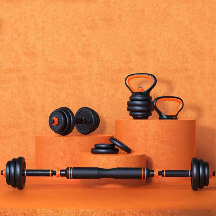 17CM Cast Iron Six In One Adjustable Rubber Dumbbell Set 50kg Muscle Relex