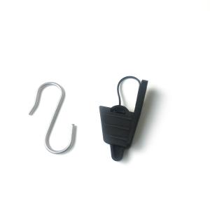 China Overhead Fiber Optic Cable Accessories S Hook Fiber Optic Cable Clamps wholesale