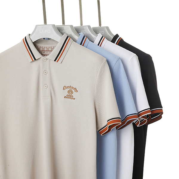 Men's Blank Polo Shirt in Heavyweight Cotton with Customized Colors and Printing