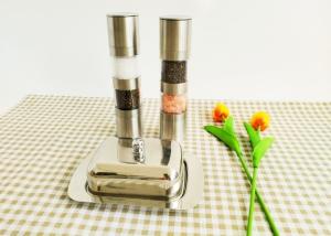 China Dual Salt And Pepper Grinder Stainless Steel Pepper Mills wholesale