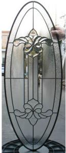 China Oval patina caming decorative glass wholesale