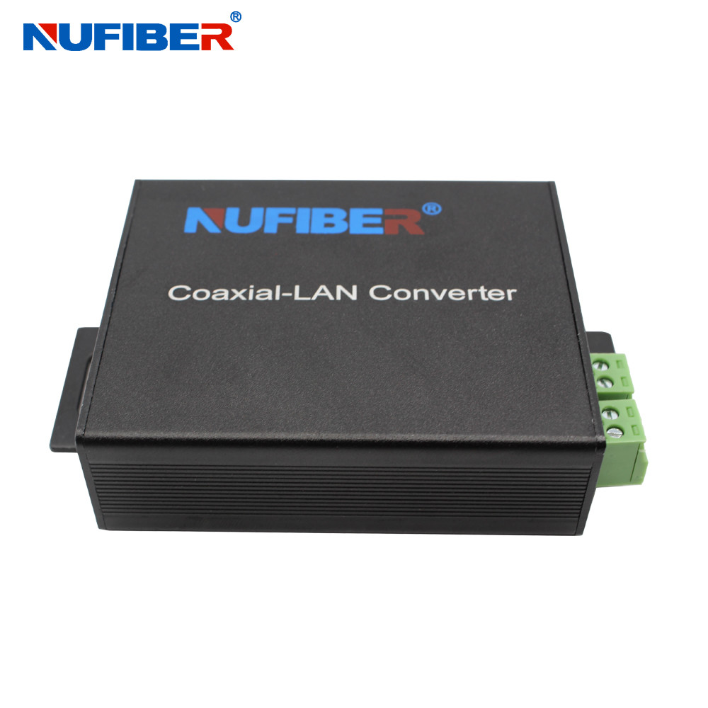 12VDC Ethernet Over Coaxial Extender , IP Over 2 Wire Ethernet Extender
