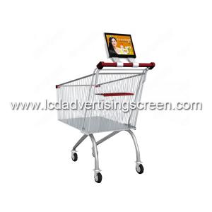 China USB / SD Indoor Digital Signage Displays 10.1'' Supermarket Trolley Cart wholesale