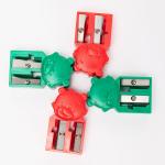 Bear Shape Double Hole Funny Pencil Sharpner For Kids