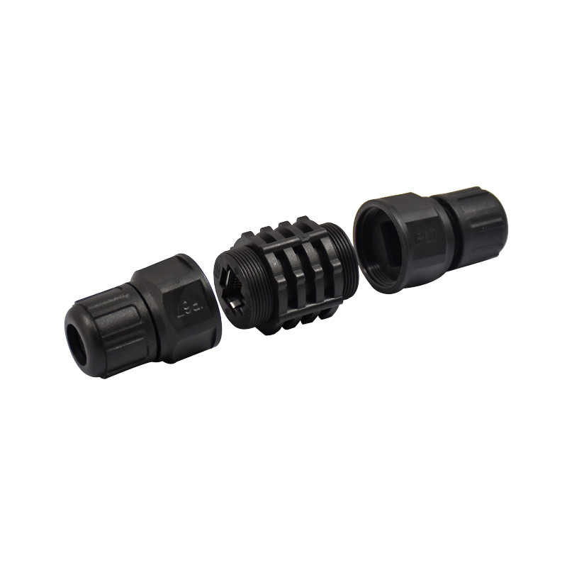 TUV Industrial Ethernet Connector Waterproof IP67 RJ45 Assembly Female Connector Plug
