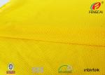 Bright Yellow 100% Polyester Fluorescent Material Fabric For Garment