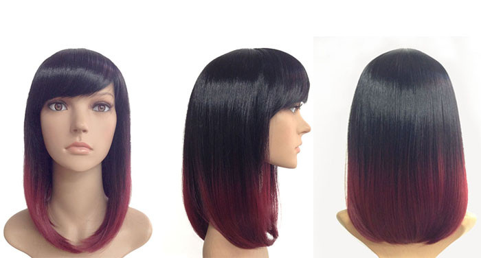 Kanekalon Fiber Synthetic Hair Wigs Natural Looking , Bobos Hair Extensions