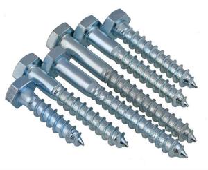China Din571 Wood Screw Wood Screws Factory Custom Carbon Steel Din 571 Hex Head Coach Lag Wood Screw wholesale